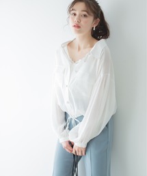 Heather | ボリュームショートシャツ　873664(シャツ/ブラウス)