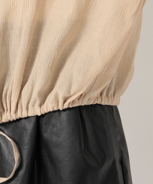 Heather（ヘザー）の「ボリュームショートシャツ　873664（シャツ/ブラウス・レディース・ホワイト/ベージュ/カーキ/ブルー/ピンク系その他・FREE）」の11枚目の写真