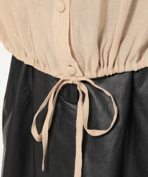 Heather（ヘザー）の「ボリュームショートシャツ　873664（シャツ/ブラウス・レディース・ホワイト/ベージュ/カーキ/ブルー/ピンク系その他・FREE）」の12枚目の写真