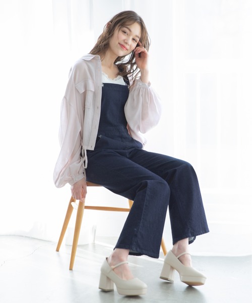 Heather（ヘザー）の「ボリュームショートシャツ　873664（シャツ/ブラウス・レディース・ホワイト/ベージュ/カーキ/ブルー/ピンク系その他・FREE）」の21枚目の写真