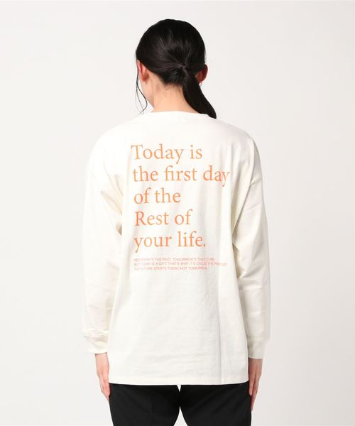 WEGO(ウィゴー)の「WEGO/バックプリントビッグシルエットロングTシャツ(Tシャツ/カットソー・レディース・その他1/その他2・FREE)」の18枚目の写真