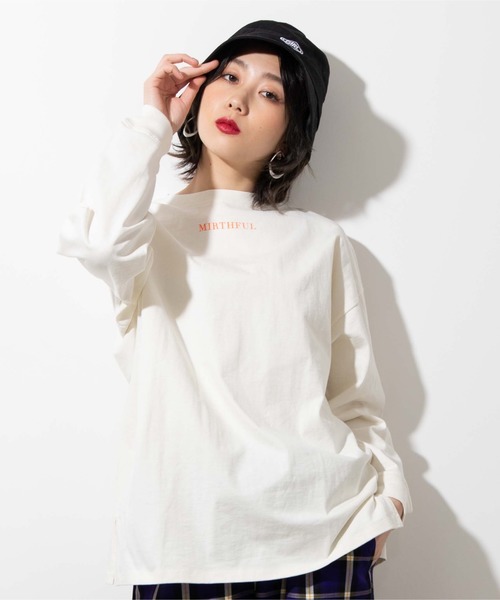Wego ウィゴー の Wego バックプリントビッグシルエットロングtシャツ Tシャツ カットソー Wear