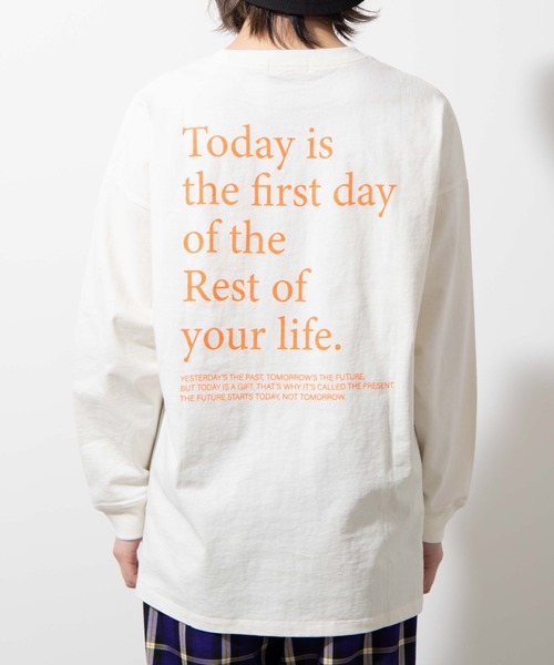 WEGO(ウィゴー)の「WEGO/バックプリントビッグシルエットロングTシャツ(Tシャツ/カットソー・レディース・その他1/その他2・FREE)」の12枚目の写真