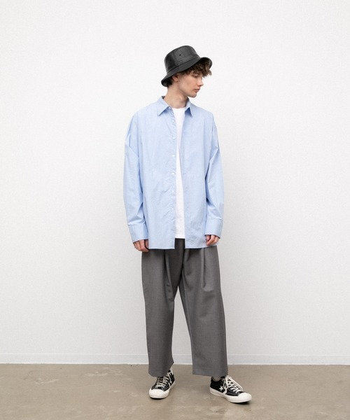 YARD PLUS(ヤードプリュス)の「YARD PLUS オーバーサイズシャツ(シャツ/ブラウス・メンズ・ホワイト/ブルー/ブラック・FREE)」の5枚目の写真