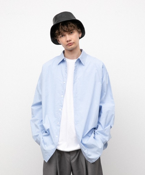 YARD PLUS(ヤードプリュス)の「YARD PLUS オーバーサイズシャツ(シャツ/ブラウス・メンズ・ホワイト/ブルー/ブラック・FREE)」の7枚目の写真