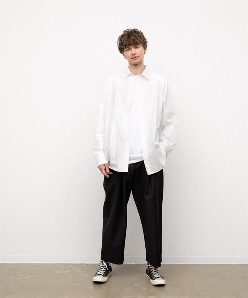 YARD PLUS(ヤードプリュス)の「YARD PLUS オーバーサイズシャツ(シャツ/ブラウス・メンズ・ホワイト/ブルー/ブラック・FREE)」の9枚目の写真