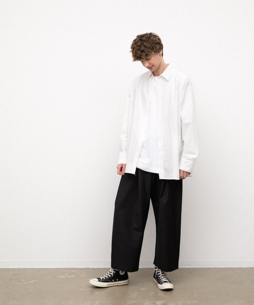 YARD PLUS(ヤードプリュス)の「YARD PLUS オーバーサイズシャツ(シャツ/ブラウス・メンズ・ホワイト/ブルー/ブラック・FREE)」の10枚目の写真