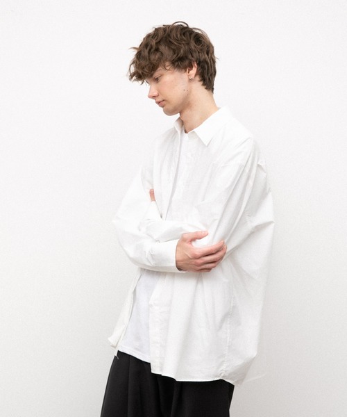 YARD PLUS(ヤードプリュス)の「YARD PLUS オーバーサイズシャツ(シャツ/ブラウス・メンズ・ホワイト/ブルー/ブラック・FREE)」の11枚目の写真