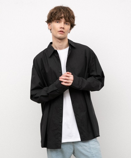 YARD PLUS(ヤードプリュス)の「YARD PLUS オーバーサイズシャツ(シャツ/ブラウス・メンズ・ホワイト/ブルー/ブラック・FREE)」の12枚目の写真