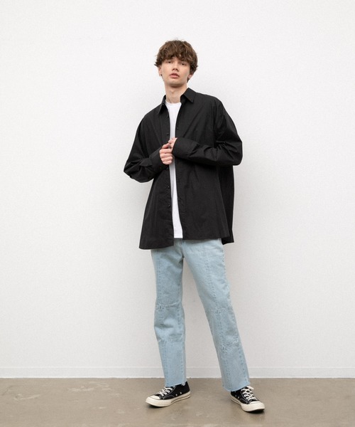 YARD PLUS(ヤードプリュス)の「YARD PLUS オーバーサイズシャツ(シャツ/ブラウス・メンズ・ホワイト/ブルー/ブラック・FREE)」の14枚目の写真