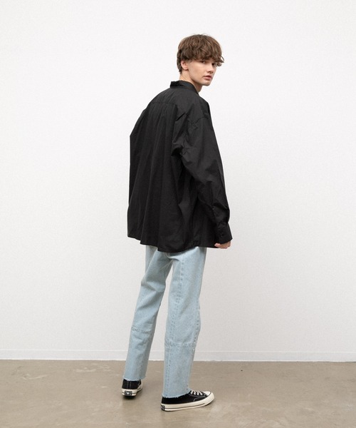 YARD PLUS(ヤードプリュス)の「YARD PLUS オーバーサイズシャツ(シャツ/ブラウス・メンズ・ホワイト/ブルー/ブラック・FREE)」の15枚目の写真