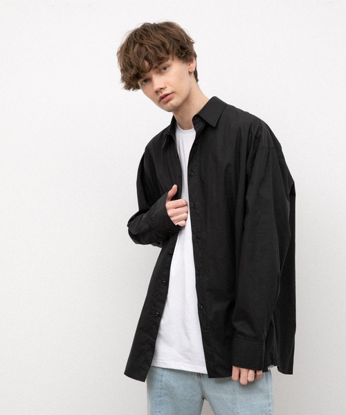 YARD PLUS(ヤードプリュス)の「YARD PLUS オーバーサイズシャツ(シャツ/ブラウス・メンズ・ホワイト/ブルー/ブラック・FREE)」の17枚目の写真