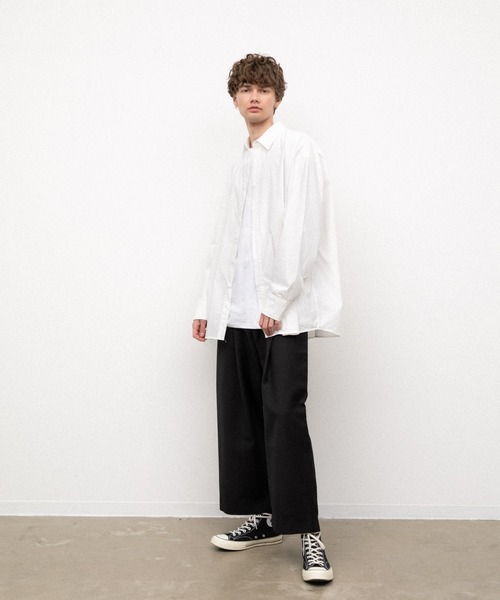 YARD PLUS(ヤードプリュス)の「YARD PLUS オーバーサイズシャツ(シャツ/ブラウス・メンズ・ホワイト/ブルー/ブラック・FREE)」の22枚目の写真