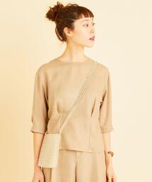 BEAUTY&YOUTH UNITED ARROWS | BY∴ リネンタッチバックボタン6分袖ブラウス -ウォッシャブル-(シャツ/ブラウス)