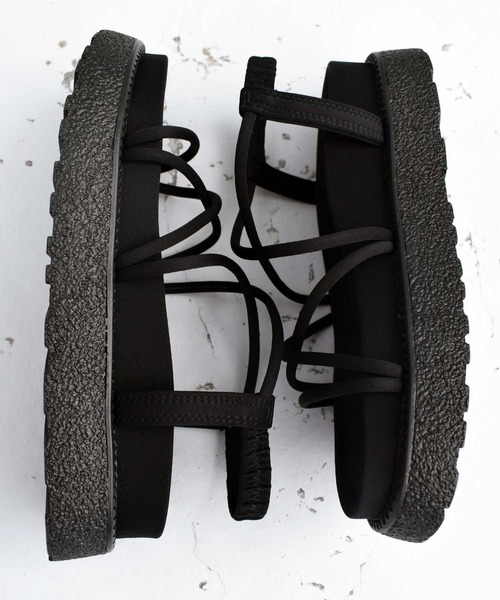 EVOL（イーボル）の「低反発クッション入りプラットフォームサンダル（サンダル・レディース・ブラック/ブラウン/カーキ/ベージュ/グレー・S/M/L）」の11枚目の写真