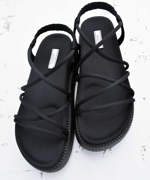 EVOL（イーボル）の「低反発クッション入りプラットフォームサンダル（サンダル・レディース・ブラック/ブラウン/カーキ/ベージュ/グレー・S/M/L）」の15枚目の写真