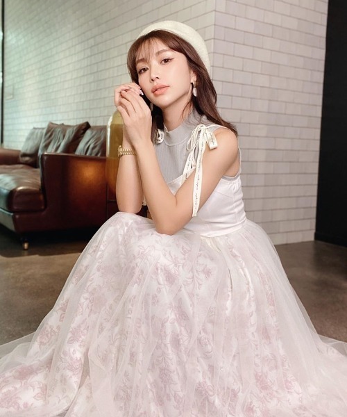 エイミーイストワール◎ドットチュールワンピース◎結婚式ドレス セール】エイミーイストワール eimy istoire ドットチュール
