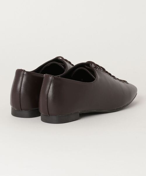 LibertyDoll（リバティードール）の「Liberty Doll / スクエアトゥレースアップバブーシュパンプス(3024)（ドレスシューズ・レディース・ホワイト/ブラック/ダークブラウン・S/M/L/LL）」の7枚目の写真