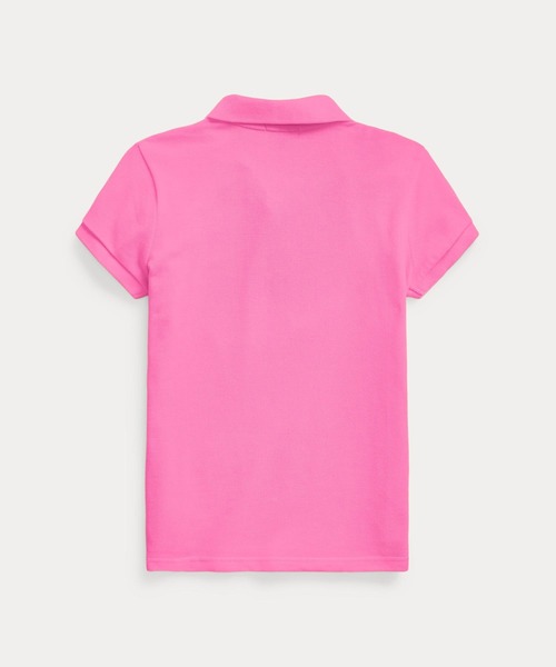 POLO RALPH LAUREN CHILDRENSWEAR(ポロ ラルフ ローレン チルドレンズウェア)の「コットン メッシュ ポロシャツ(ポロシャツ・キッズ・ピンク・SMALL/MEDIUM/LARGE)」の4枚目の写真