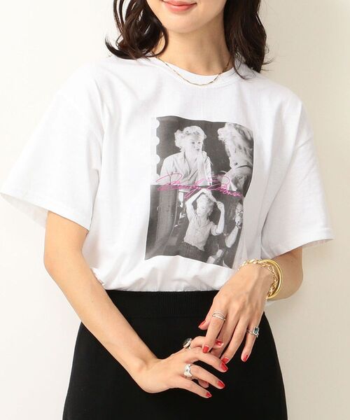 GOOD ROCK SPEED（グッドロックスピード）の「【SHIPS any別注】GOOD ROCK SPEED:Marilyn Monroe フォトプリントTEE（Tシャツ/カットソー・レディース・ホワイト/ブルー/ピンク・ONE SIZE）」の3枚目の写真