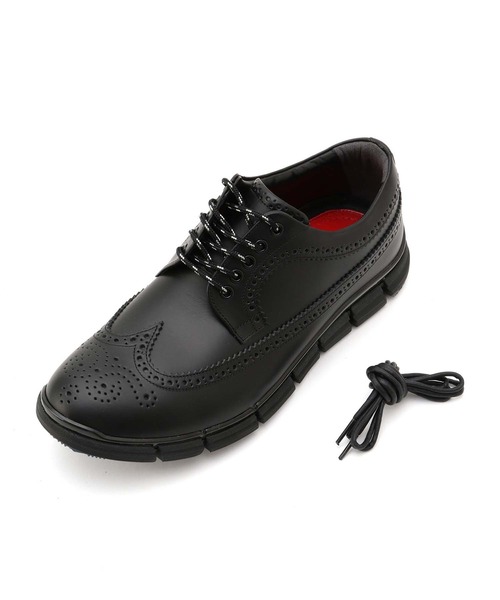 MEN'S BIGI（メンズビギ）の「【HIROSHI TSUBOUCHI×Men's Bigi】ウィングチップレザースニーカー（スニーカー・メンズ・ホワイト/ブラック/ブラック系その他・01/02/03）」の7枚目の写真