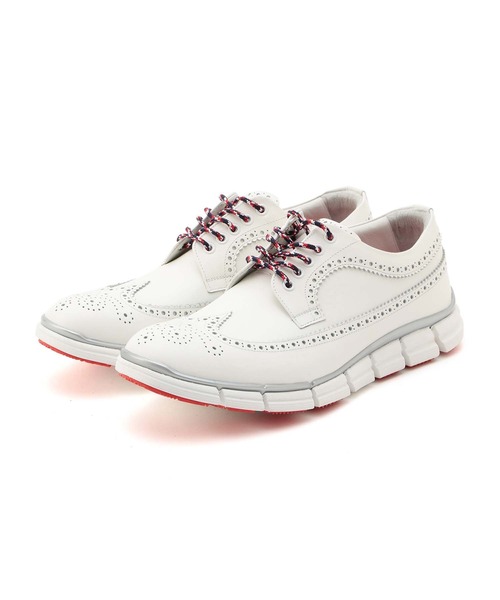 MEN'S BIGI（メンズビギ）の「【HIROSHI TSUBOUCHI×Men's Bigi】ウィングチップレザースニーカー（スニーカー・メンズ・ホワイト/ブラック/ブラック系その他・01/02/03）」の4枚目の写真