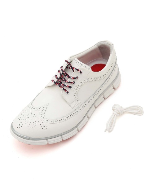 MEN'S BIGI（メンズビギ）の「【HIROSHI TSUBOUCHI×Men's Bigi】ウィングチップレザースニーカー（スニーカー・メンズ・ホワイト/ブラック/ブラック系その他・01/02/03）」の13枚目の写真