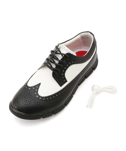 MEN'S BIGI（メンズビギ）の「【HIROSHI TSUBOUCHI×Men's Bigi】ウィングチップレザースニーカー（スニーカー・メンズ・ホワイト/ブラック/ブラック系その他・01/02/03）」の19枚目の写真