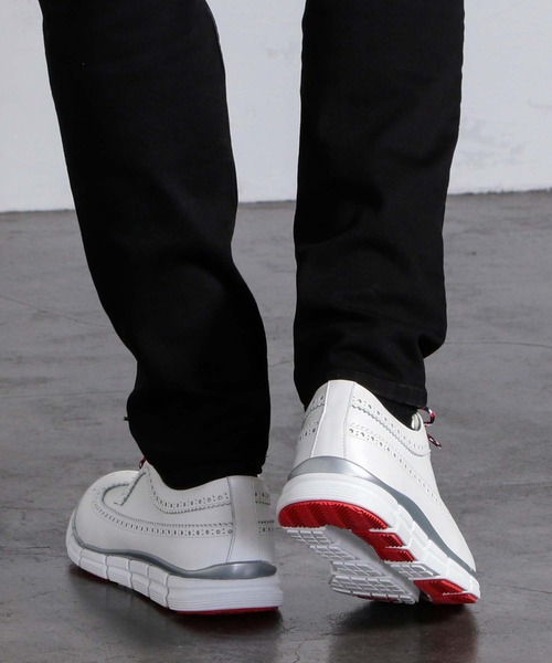 MEN'S BIGI（メンズビギ）の「【HIROSHI TSUBOUCHI×Men's Bigi】ウィングチップレザースニーカー（スニーカー・メンズ・ホワイト/ブラック/ブラック系その他・01/02/03）」の6枚目の写真