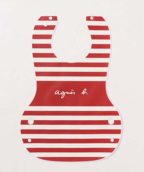 Kg67 L Bavoir ベビー ボーダースタイ スタイ よだれかけ Agnes B アニエスベー のファッション通販 Zozotown