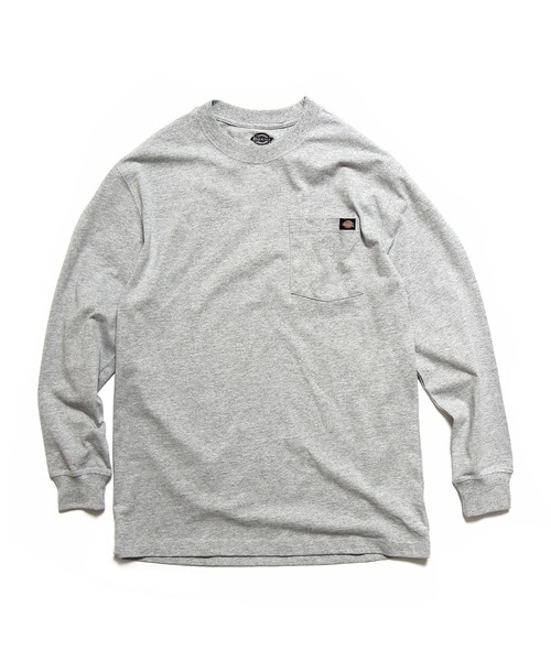 Dickies(ディッキーズ)の「Dickies/ディッキーズ L/S HEAVYWEIGHT CREWNECK 6.75oz ポケット ワンポイント 長袖Tシャツ(Tシャツ/カットソー・メンズ・ブラック/バーガンディー/ヘザーグレー/ダークネイビー/ホワイト・L/M/XL/S)」の20枚目の写真