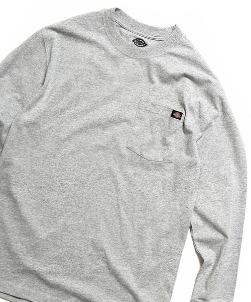 Dickies(ディッキーズ)の「Dickies/ディッキーズ L/S HEAVYWEIGHT CREWNECK 6.75oz ポケット ワンポイント 長袖Tシャツ(Tシャツ/カットソー・メンズ・ブラック/バーガンディー/ヘザーグレー/ダークネイビー/ホワイト・L/M/XL/S)」の19枚目の写真