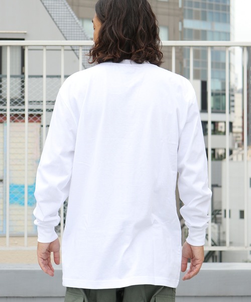 Dickies(ディッキーズ)の「Dickies/ディッキーズ L/S HEAVYWEIGHT CREWNECK 6.75oz ポケット ワンポイント 長袖Tシャツ(Tシャツ/カットソー・メンズ・ブラック/バーガンディー/ヘザーグレー/ダークネイビー/ホワイト・L/M/XL/S)」の10枚目の写真