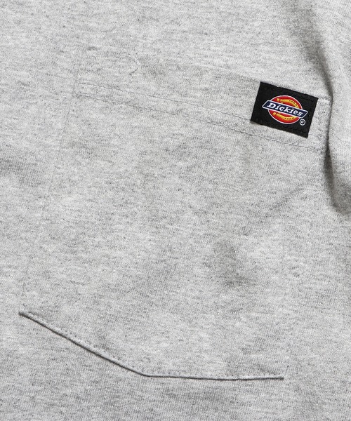 Dickies(ディッキーズ)の「Dickies/ディッキーズ L/S HEAVYWEIGHT CREWNECK 6.75oz ポケット ワンポイント 長袖Tシャツ(Tシャツ/カットソー・メンズ・ブラック/バーガンディー/ヘザーグレー/ダークネイビー/ホワイト・L/M/XL/S)」の12枚目の写真