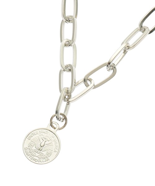 PINK-latte（ピンクラテ）の「3連チェーンネックレス太（ネックレス・キッズ・シルバー・00）」の4枚目の写真