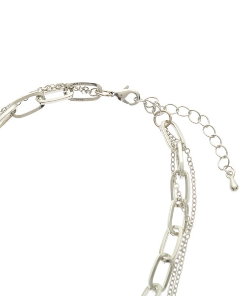 PINK-latte（ピンクラテ）の「3連チェーンネックレス太（ネックレス・キッズ・シルバー・00）」の5枚目の写真