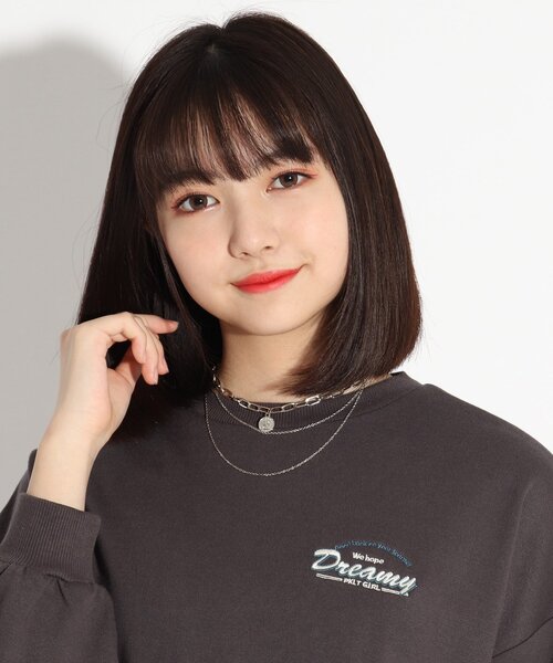 PINK-latte（ピンクラテ）の「3連チェーンネックレス太（ネックレス・キッズ・シルバー・00）」の7枚目の写真