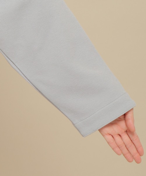 ikka(イッカ)の「カットボンディングキーネックプルオーバー(Tシャツ/カットソー・レディース・チャコールグレー/グレー/オフホワイト・M)」の9枚目の写真