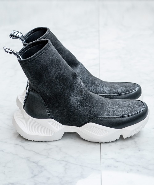 JOHNNY WOLF(ジョニーウルフ)の「SPACE BOOTS(スペース ブーツ)スニーカー ブーツ(スニーカー・メンズ・ブラック・41/43)」の2枚目の写真