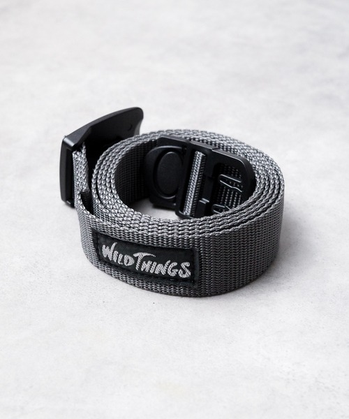 WILD THINGS(ワイルドシングス)の「【WILD THINGS】PP WEBBING BELT(ベルト・レディース・ブラック/パープル/ブルー/グリーン/イエロー/ピンク/ネイビー/オリーブ/グレー/ダークグリーン/サンドベージュ/チャコールグレー/ターコイズブルー・FREE)」の3枚目の写真