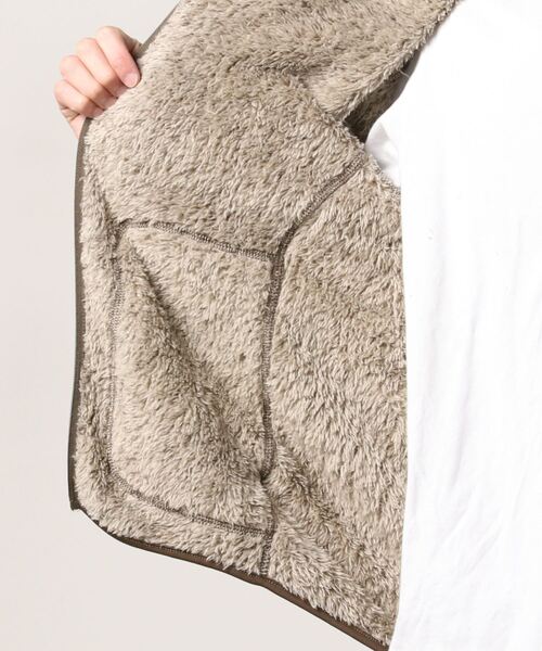make a ray!（メイク ア レイ！）の「マイクロパイル ボアスタンドジャケット（ブルゾン・メンズ・ブラック/ベージュ/グレー/ライトブラウン・M/L/XL）」の5枚目の写真
