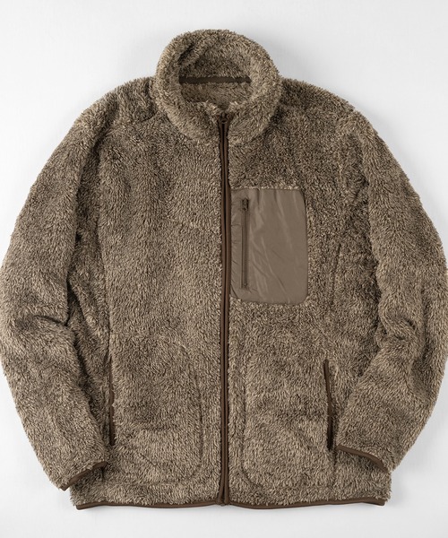 make a ray!（メイク ア レイ！）の「マイクロパイル ボアスタンドジャケット（ブルゾン・メンズ・ブラック/ベージュ/グレー/ライトブラウン・M/L/XL）」の4枚目の写真