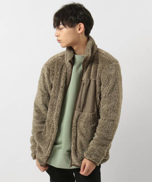 make a ray!（メイク ア レイ！）の「マイクロパイル ボアスタンドジャケット（ブルゾン・メンズ・ブラック/ベージュ/グレー/ライトブラウン・M/L/XL）」の13枚目の写真