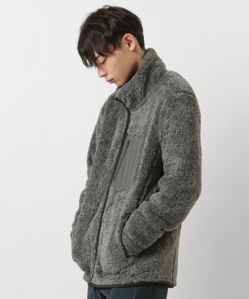 make a ray!（メイク ア レイ！）の「マイクロパイル ボアスタンドジャケット（ブルゾン・メンズ・ブラック/ベージュ/グレー/ライトブラウン・M/L/XL）」の12枚目の写真