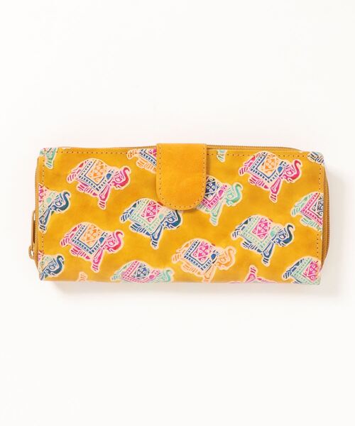 チャイハネ（チャイハネ）の「【チャイハネ】インド伝統山羊革細工 サンティニウォレット 長財布（財布・レディース・ブラック/ブルー/ブラウン/グリーン/ネイビー/オレンジ/レッド/イエロー/ブラウン系その他/イエロー系その他/パープル/ブラック系その他/グリーン系その他/ピンク・FREE）」の10枚目の写真