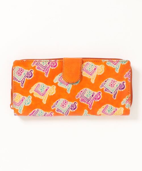 チャイハネ（チャイハネ）の「【チャイハネ】インド伝統山羊革細工 サンティニウォレット 長財布（財布・レディース・ブラック/ブルー/ブラウン/グリーン/ネイビー/オレンジ/レッド/イエロー/ブラウン系その他/イエロー系その他/パープル/ブラック系その他/グリーン系その他/ピンク・FREE）」の14枚目の写真