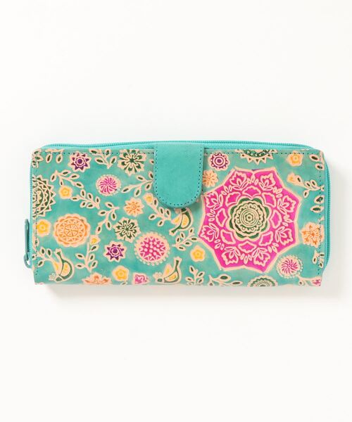 チャイハネ（チャイハネ）の「【チャイハネ】インド伝統山羊革細工 サンティニウォレット 長財布（財布・レディース・ブラック/ブルー/ブラウン/グリーン/ネイビー/オレンジ/レッド/イエロー/ブラウン系その他/イエロー系その他/パープル/ブラック系その他/グリーン系その他/ピンク・FREE）」の19枚目の写真