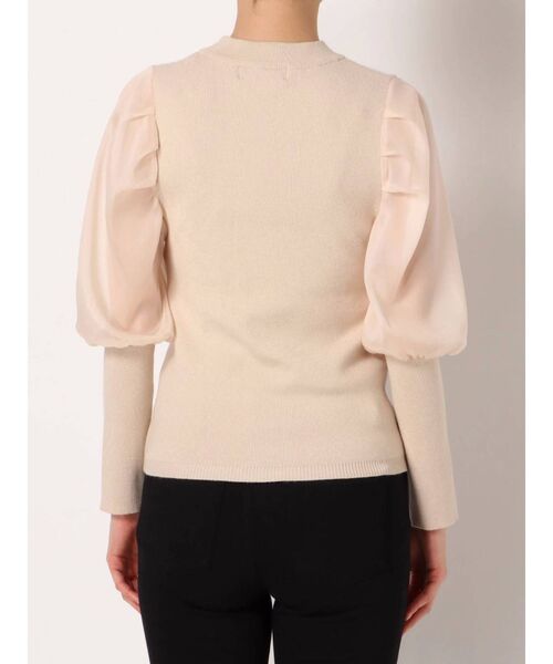 dazzlin（ダズリン）の「ボリュームシアーコンパクトニットトップス（ニット/セーター・レディース・アイボリー/ブラック/ブラウン・FREE）」の14枚目の写真