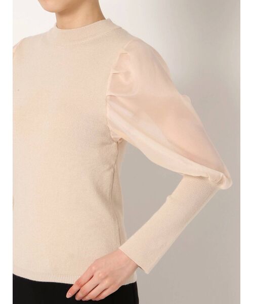 dazzlin（ダズリン）の「ボリュームシアーコンパクトニットトップス（ニット/セーター・レディース・アイボリー/ブラック/ブラウン・FREE）」の16枚目の写真