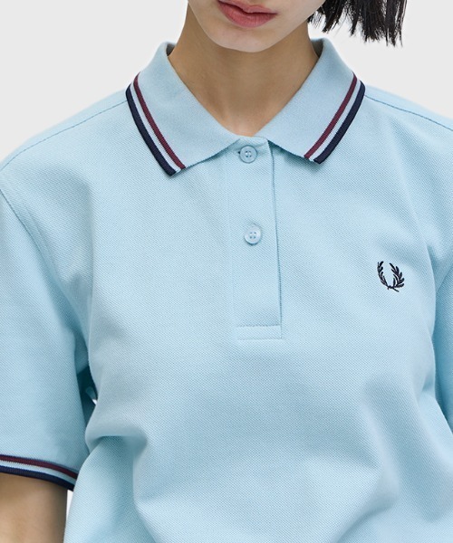 大人気　G3600 フレッドペリー　ポロシャツ　半袖　36 S 水色　白 新色先行予約受付中／The Fred Perry Shirt - G3600／フレッドペリー